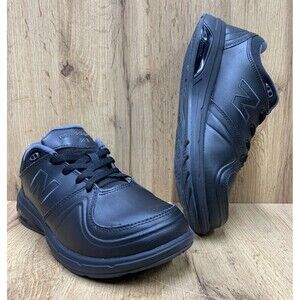 New Balance 813 Women's 8.5 2E Extra Wide Black Leather Walking Shoes WW813BK